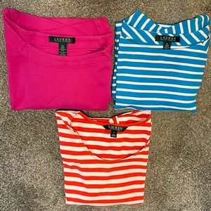 Bundle of 3 Ralph Lauren short sleeve T-shirts 1X